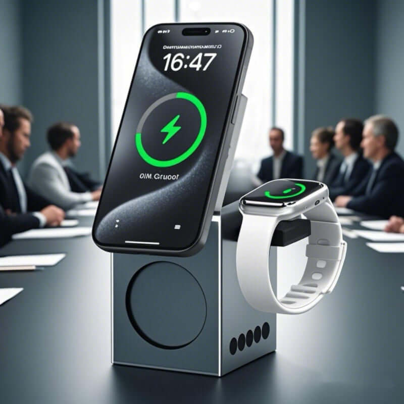 GreenTech CUBY Multifunctional Bluetooth Speaker with Wireless Charger &Magnetic Charging Stand