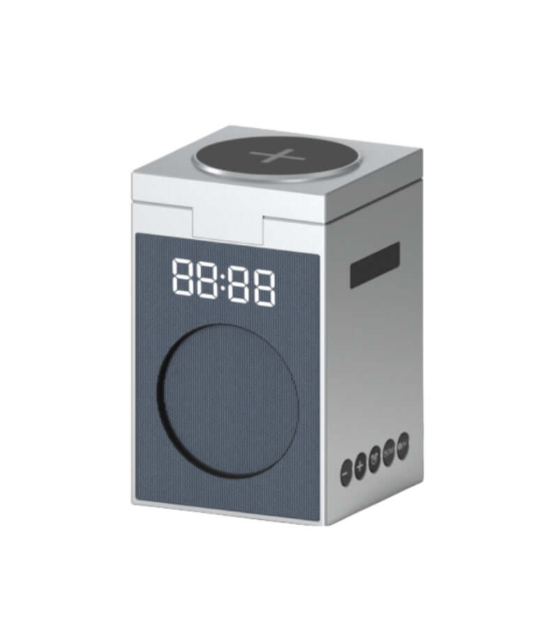 GreenTech CUBY Multifunctional Bluetooth Speaker with Wireless Charger &Magnetic Charging Stand