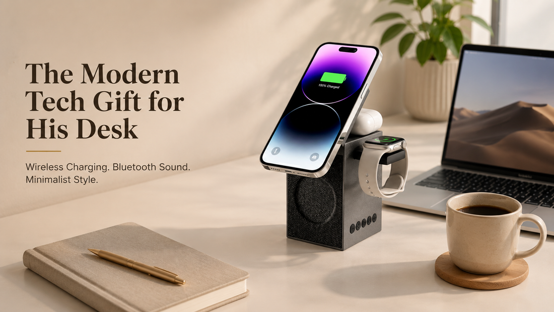 Best Tech Gift for Men: Why CUBY Is a Useful Wireless Charger Speaker for Modern Desk Setups