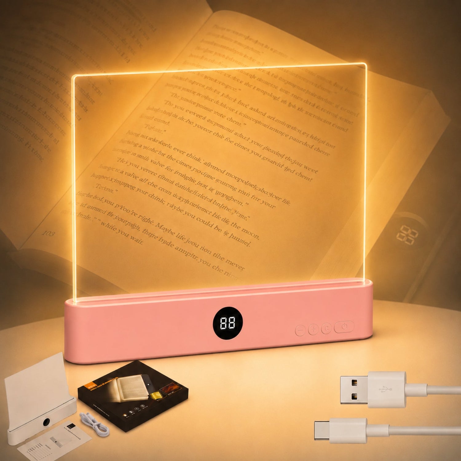 Calm Oasis Book Light Page for Night Reading | TWINPAIR
