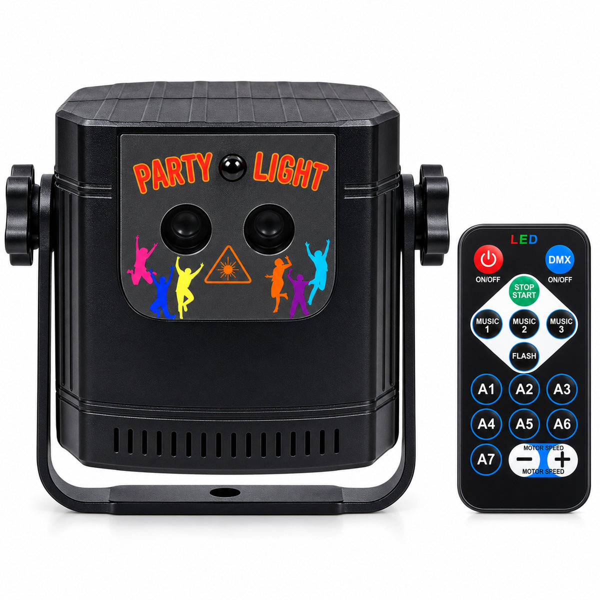 MUSEEQ Laser Party Light, Sound Activated Music Sync, Rechargeable & Remote