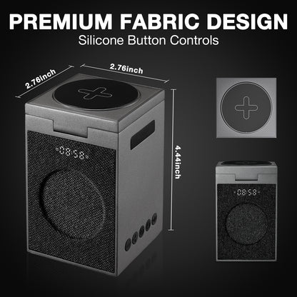 minimalist design fabric texture smart home audio