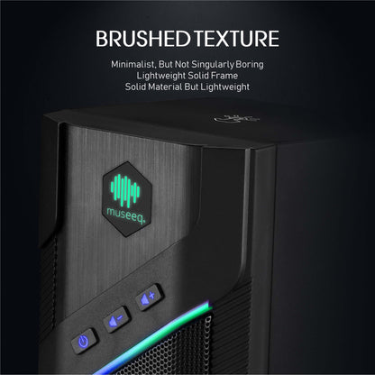 MUSEEQ Gaming PC Speakers, USB Powered, Bluetooth 5.1, 21 Lighting Modes