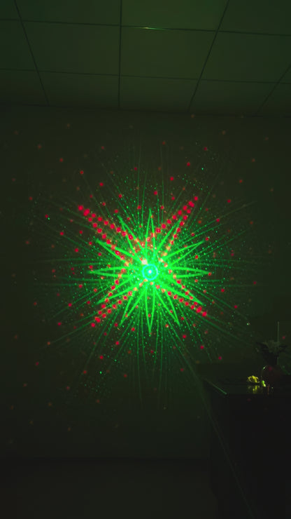 MUSEEQ Laser Party Light, Sound Activated Music Sync, Rechargeable & Remote
